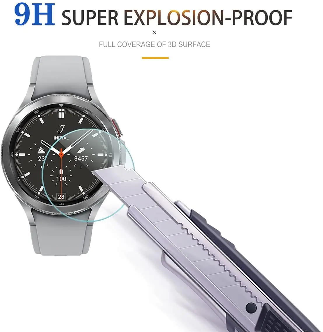 Закаленное стекло для Samsung Galaxy Watch 5 4 40 мм 44 мм/watch5 pro 45 мм Защитная пленка для экрана Sansung Watch 4 Classic 42 мм 46 мм - 4