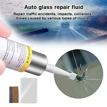 Инструмент Для ремонта лобового стекла автомобиля, инструменты для ремонта автомобильных окон, клей для отверждения оконного стекла, набор для восстановления царапин на автостекле