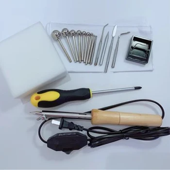 Инструменты для изготовления цветов из ткани своими Руками Паяльник с регулируемой температурой 220 В