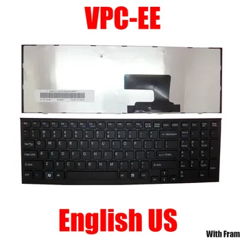 Клавиатура для ноутбука на американском и английском языках для SONY Для VAIO VPCEE VPC-EE 9Z.N5CSQ.001 148927111 AENE7U00120 36T00359 Черная Новая
