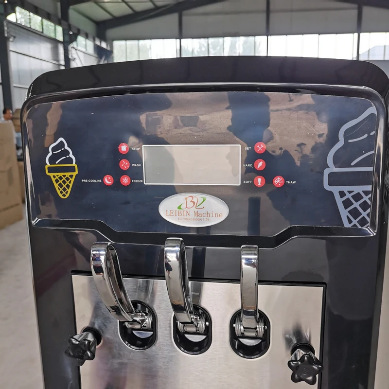 Коммерческий автомат для приготовления мягкого Мороженого, автоматический автомат по продаже Йогуртовых Сладких Рожков 220 В Из Нержавеющей Стали - 4