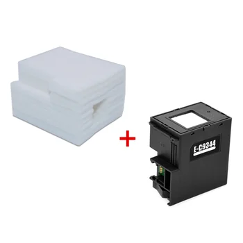 Коробка для обслуживания чернил C9344 и губка для Epson XP-3100 XP-4100 XP-4105 WF-2810 WF-2830 WF-2850 Резервуар для отходов чернил