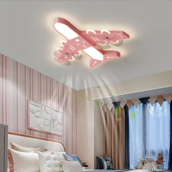 Креативные подарки для детской комнаты, спальни, Потолочный вентилятор с подсветкой, Железный акриловый потолочный вентилятор со светом и управлением