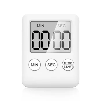 Кухонный таймер со светодиодным дисплеем с громким сигналом тревоги, таймер для подсчета времени варки яиц Вверх/вниз, таймер с точностью до минуты и секунды.