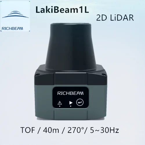 Лазерный радар RICHBEAM LakiBeam1L 40m с частотой 5-30 Гц, промышленный 2D-лидарный датчик для картографирования и обхода препятствий AGV - 0