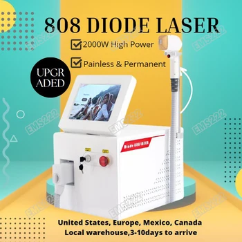 Машина для лазерной эпиляции Diode 808 Сапфировая Контактная Охлаждающая головка Безболезненный Лазерный Эпилятор 755 808 1064