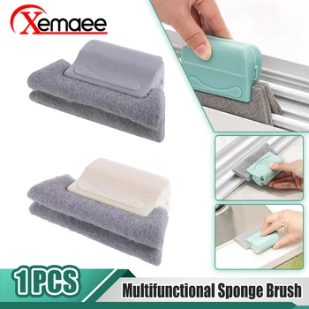 Многофункциональный Инструмент для мытья окон Для очистки подоконника, Гигиеническая щетка для чистки Пазов, Артефактная щетка для чистки пазов, Чистящий коврик