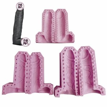 Мужские гениталии, Силиконовая форма для выпечки шоколада, форма для шугаринга, Декор для помадки, Форма для мыла, Восковая форма, 3D Мужские части тела