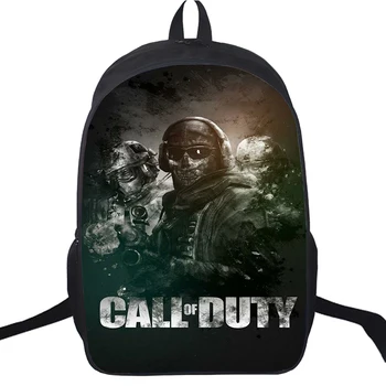 Мужской рюкзак с принтом Call Of Duty Warzone, 16-Дюймовая сумка большой емкости для путешествий, Повседневные спортивные портативные Рюкзаки для студентов и подростков