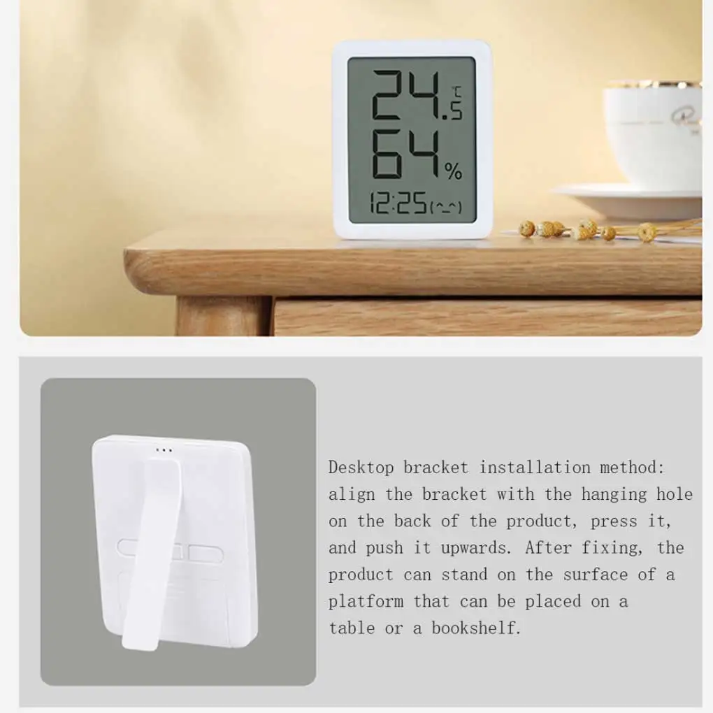 Настольный термометр с ЖК-экраном, Гигрометр, Измеритель температуры в домашней Спальне - 1