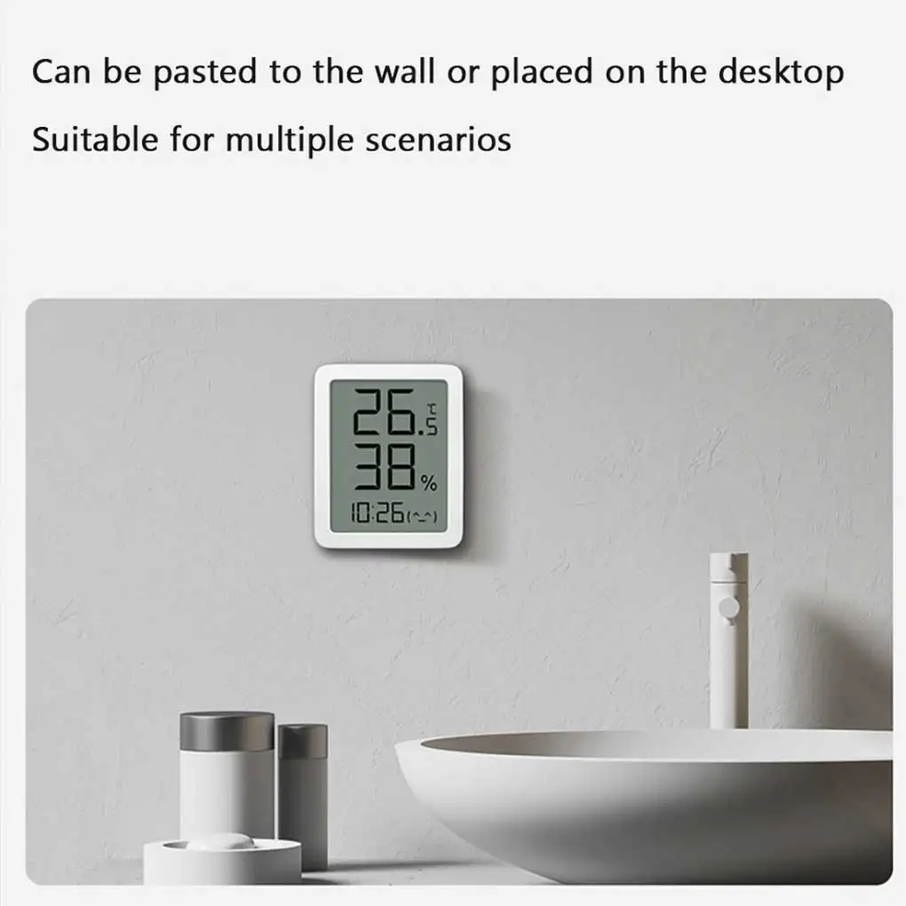 Настольный термометр с ЖК-экраном, Гигрометр, Измеритель температуры в домашней Спальне - 2