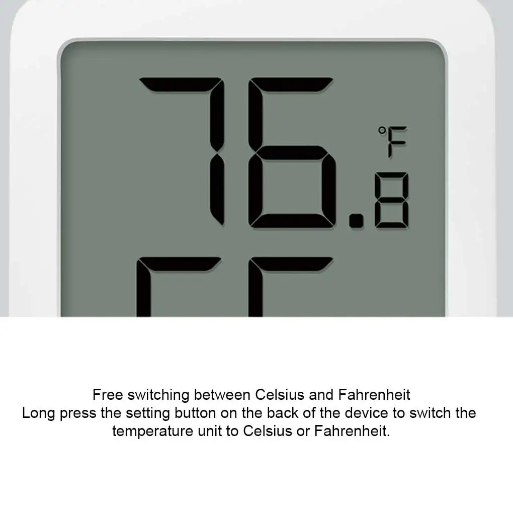 Настольный термометр с ЖК-экраном, Гигрометр, Измеритель температуры в домашней Спальне - 3