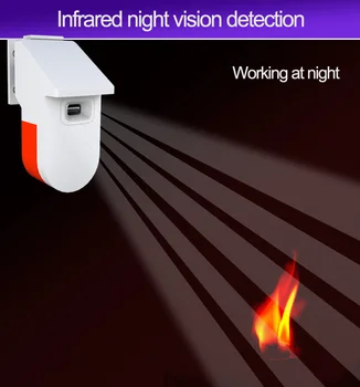 Недавно Выпущенный датчик Ультрафиолетового пламени Tuya WiFi Ультрафиолетовый Детектор пламени Для Обнаружения пожара, Система пожарной сигнализации С приложением Smart Life