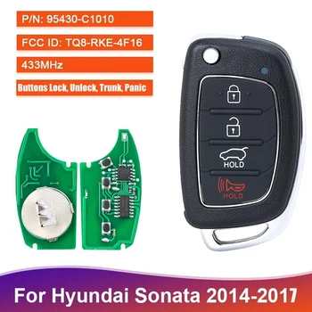 Новый 95430-C1010 TQ8-RKE-4F16 Флип-пульт Smart Key Fob 4 Кнопки 433 МГц Для Hyundai Sonata 2014 2015 2016 2017