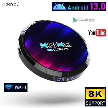 Новый Android 13 TV Box 8K WIFI 6 RK3528 Четырехъядерный 2,4 G и 5G 1080P Медиаплеер Голосовой помощник smart IPTV Tvbox Android 2023