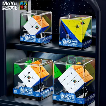 Новый MoYu Meilong M Магнитная Версия 2x2 3x3 4x4 Пирамида Волшебный Куб Игрушка Магнитный Класс M Скоростные Игрушки-Головоломки Развивающая Игрушка