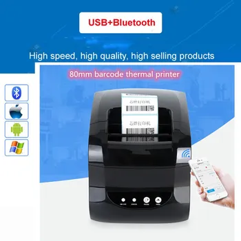 Новый Запуск принтера Xprinter XP-365B 80 мм Дешевый Термопринтер Со штрих-кодом Цена принтера Запуск Термопринтера с интерфейсом USB или Bluetooth