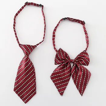 Новый однотонный галстук-бабочка для ребенка, Регулируемые галстуки-бабочки из полиэстера, Галстуки-бабочки в стиле колледжа, JK Tie, Аксессуары для детской одежды