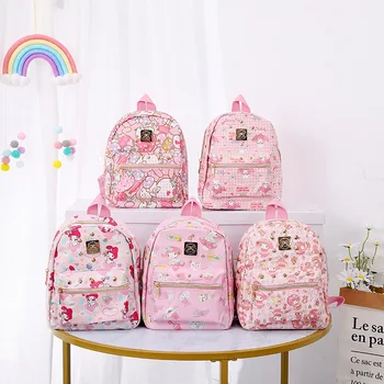 Новый рюкзак Sanrio Cute My Melody, Модный рюкзак из искусственной Кожи, Школьный Рюкзак для Путешествий и отдыха, Маленькая школьная сумка