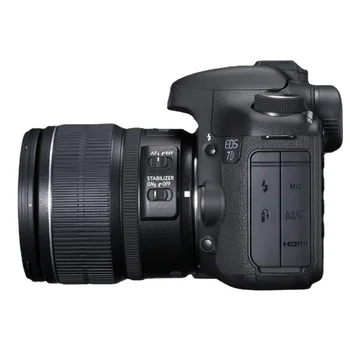 Оптовая продажа с откидным экраном оригинальная подержанная видеокамера 7D с объективом 18-135 IS HD, цифровая зеркальная камера