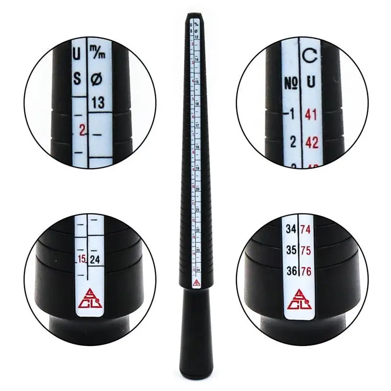 Палец Кольцо Stick Sizer Великобритания/США Официальные Измерительные Инструменты Для DIY Professiona Набор Инструментов Для Измерения ювелирных Изделий - 1