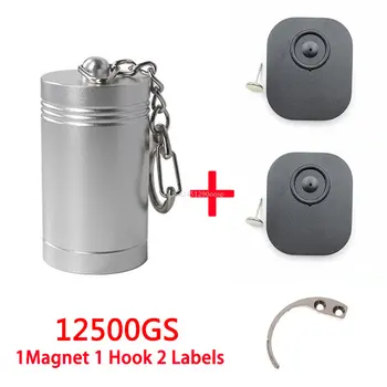 портативный магнит для удаления бирки 12500gs Detacher + 1 крюк для удаления защитной бирки + 1 магнитный сепаратор для сенсорной бирки для одежды