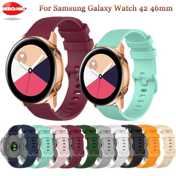 Силиконовый Оригинальный ремешок 20-22 мм для Samsung Galaxy Watch Active 2 40/44 мм/3,41 мм, браслет для смарт-часов Huawei GT 2 42 мм