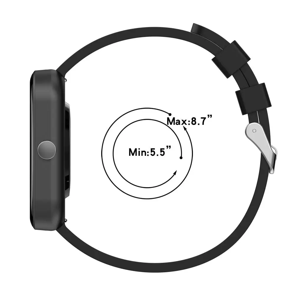 Силиконовый ремешок для часов Huami Amazfit Bip3, серебристая пряжка из нержавеющей стали, ремешок для часов Amazfit Bip3, официальный ремешок для часов - 4