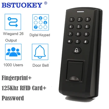 Система контроля доступа с парольной клавиатурой, Биометрическая идентификация Отпечатков пальцев, Считыватель карт 125 кГц С Дверным Звонком
