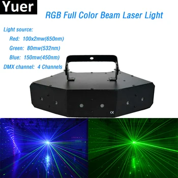 Сканирующий шестиглазый RGB лазерный луч света 430 МВт RGB Полноцветный DMX Проектор Дискотека DJ Бар вспышка Свадебная Вечеринка Клубные Мероприятия Освещение