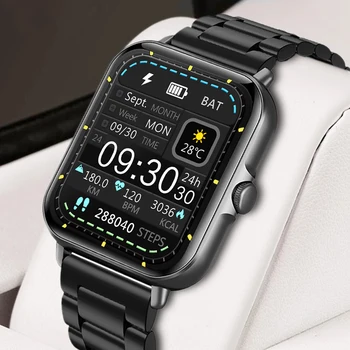 Умные говорящие часы Bluetooth с большим экраном 1,83 дюйма, модные часы для мужчин и женщин, часы для мониторинга сердечного ритма, сна, водонепроницаемые, IP67