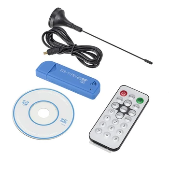 Цифровой ТВ-ресивер Stick USB 2.0 Цифровой DVB-T SDR + DAB + FM HDTV ТВ-тюнер Приемник Stick RTL2832U + FC0012 Приемник ТВ-сигнала
