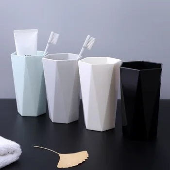 Чашка для домашнего мытья, Чашка для чистки зубов, Пластиковая Модная Простая креативная чашка для полоскания рта, Товары для ванной комнаты