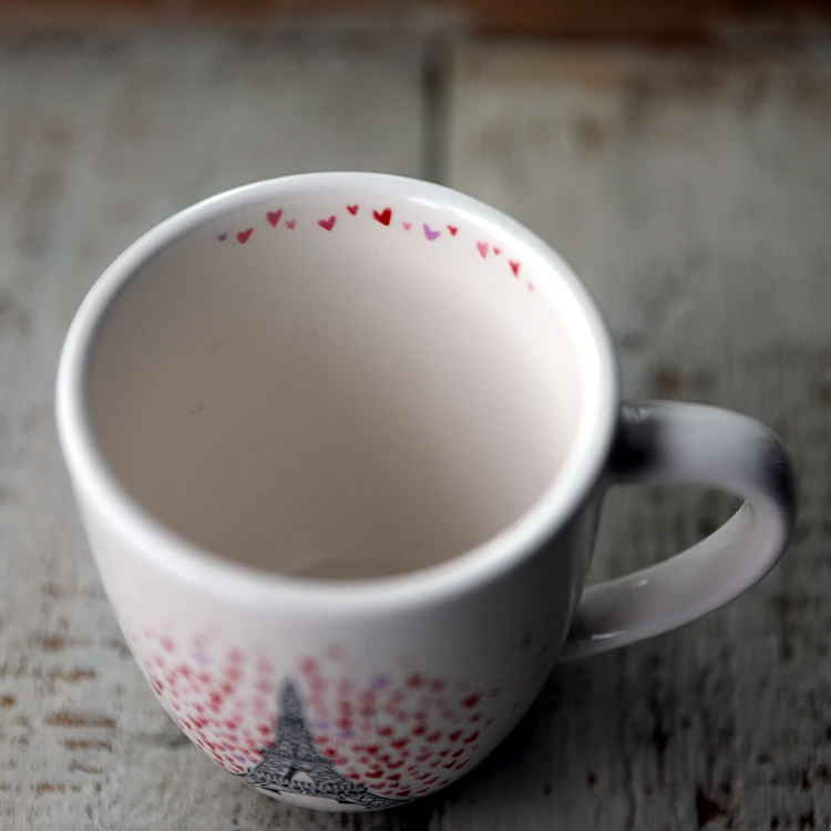 Чашка керамическая бытовая кофейная чашка чашка для питьевой воды чашка для завтрака из овсянки кружка для домашнего чая - 1
