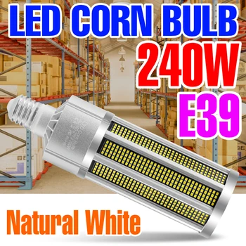 Электрическая лампочка E39 LED Лампа 220V Corn Light High Power Bombilla 110V LED Потолочный светильник Без мерцания для освещения склада Супермаркета